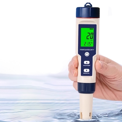 Многофункциональный тестер качества воды PureTester 5 в 1 (PH, EC, TEMP, SALT, TDS)-8