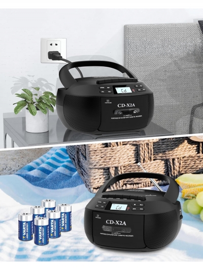 Комбинированный проигрыватель CD - плеер Boombox Black-4